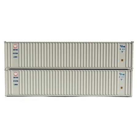 Jacksonville Terminal 40 ft. N US Line Standard Height Container, 2PK JTC405507